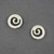 Sterling Silver Thick Spiral Post Earrings