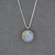 Moonstone in Dotted Frame Necklace