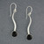 Curved Obsidian Earrings