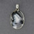 Sterling Silver Dendrite Agate Faceted Oval Pendant