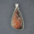 Sterling Silver Crazy Lace Agate Dotted Triangle Pendant