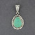 Sterling Silver Turquoise Detailed Teardrop Pendant
