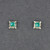 Sterling Silver Turquoise Square Post Earrings