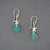 Sterling Silver Starfish Sea Glass Earrings