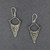 Sterling Silver Ornate Arrow Earrings