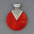 Coral Large Dotted Disc Pendant