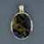 Sterling Silver Pietersite Notched Oval Pendant