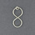 Sterling Silver Large Infinity Pendant