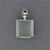 Sterling Silver Square Glass Locket