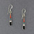 Sterling Silver Small Inlay Teardrop Earrings