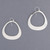 Sterling Silver Rounded Triangle Earring