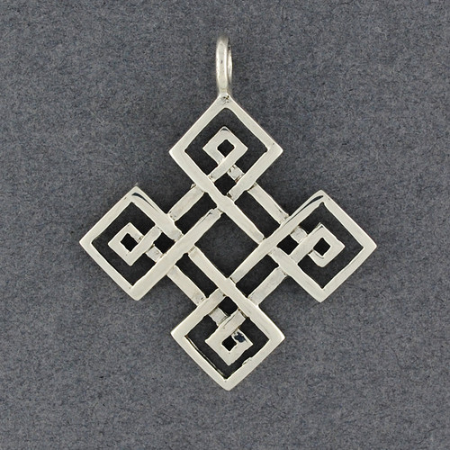 Yellow & White Gold Diamond .25cts Celtic Knot Necklace