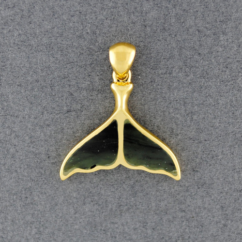 Whale tail necklace. Classic gold whale fluke necklace. Hand made to o –  adrian ashley
