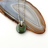 Green Sisu Beads  Cremation Ash Necklace. Glossy glaze. Green Sisu Beads  Cremation Ash Necklace. Glossy glaze.