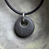 Matte Black Phoenix Bead. Sisu Beads cremation ash beads memorial jewelry.