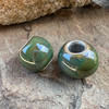 Green, a glossy glaze