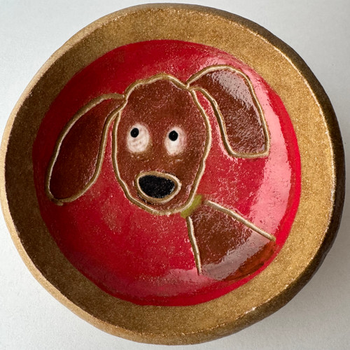 Delightful mini dish with original art by Gina Reid 