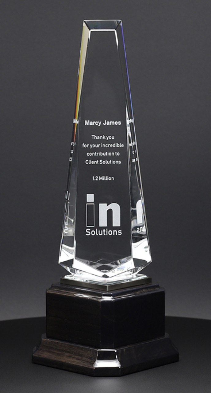 Crystal Obelisk Top Performer Trophy Award | ASAP Awards