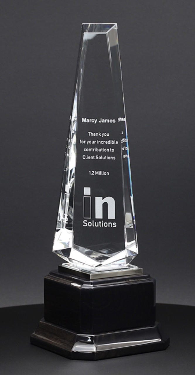 Crystal Obelisk Top Performer Trophy Award | ASAP Awards