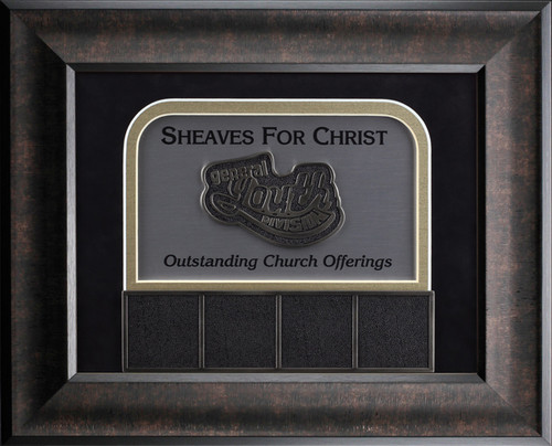 Custom Framed plaque award perpetual to recognize annual achievements