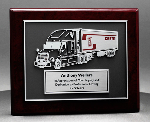 Semi Truck Driver Award Plaque
