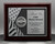 Military Plaques with US Flag and Hand shaking medallion on Rosewood Personalized 8x10