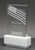 Modern White Crystal Productivity Plaque Award CRYWHT57 Modern White Crystal Productivity Plaque Award CRYWHT57