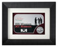 Client Appreciation framed award with sued matting and hand shaking medallion FR55