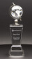 Crystal Globe award trapezium tower