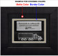 Framed shadow box plaque award with a crystal semi truck inside to recognize achievements of great truck drivers