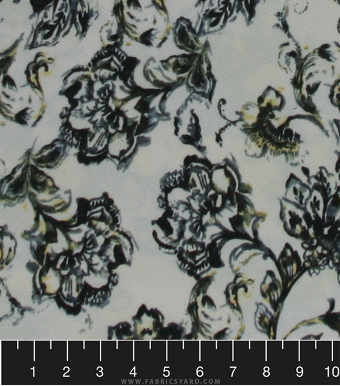 Floral Knit Liverpool Fabric - Liverpool F225 Ivo-Gray ...