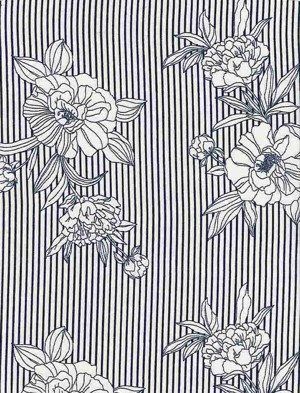 VERSACE Knit DTY Fabric - DTY V1606- ROYAL - Fabrics by the Yard