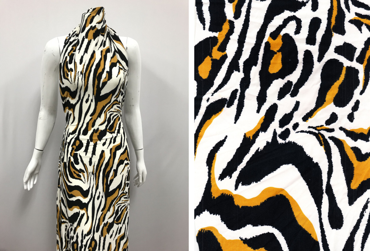 Polyester Animal Print Dress Fabric