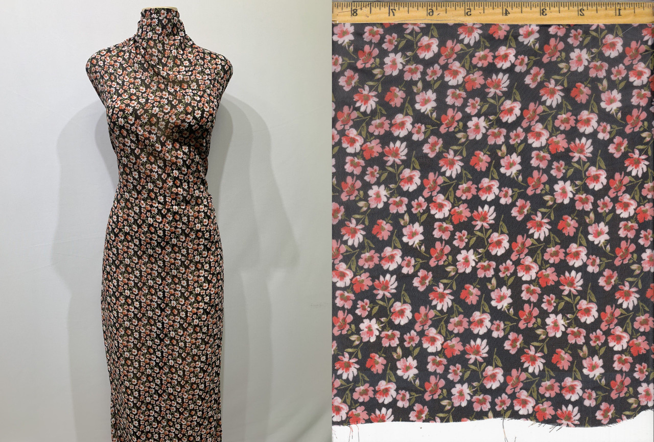 multi chiffon fabric