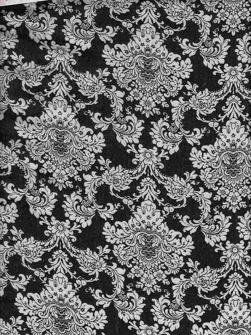 Aztec Woven Ray Crepon Fabric- Rayon CreponAz452 Black-Ivory