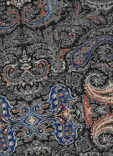 Antique Paisley Pattern Stretch Lace Fabric  (2 Way Stretch/Per Yard) –  FABRIC POST (attn : Mamadou)