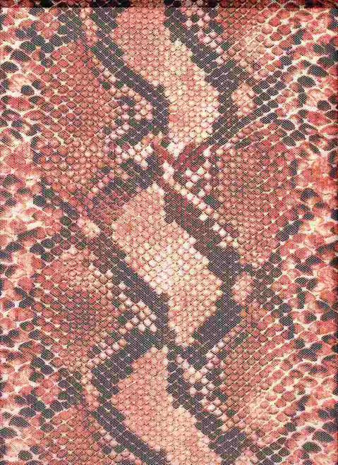 Animal Knit Power Mesh Fabric - Power Mesh A1215 Rust