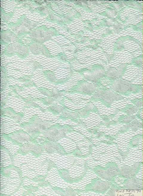 Floral Knits Lace Fabric- Lace PrtF329 Ivory-Coral