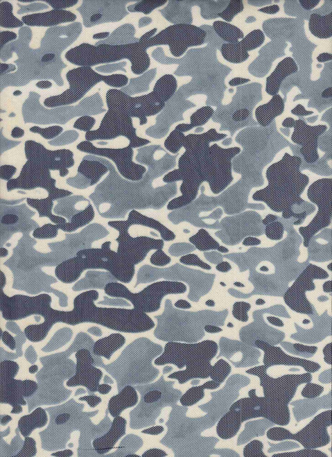 Navy Mesh Fabric | Camouflage Knit Fabric | Fabricsyard