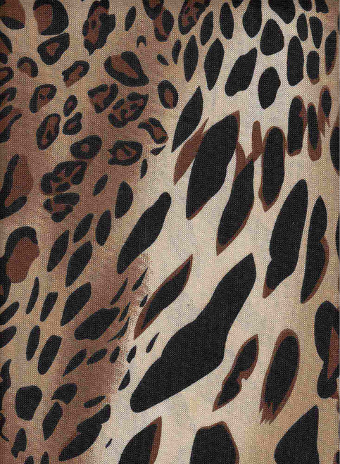 Cotton Spandex Ribbed leopard pattern fabric – THE INNK FABRIC