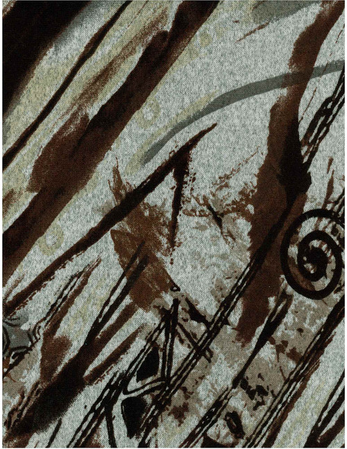 Animal Knit Hachi Fabric- HachibrusAS091 Brown-Gray