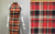 Knits Plaid DTY Brushed Polyester Knit Spandex Fabric - DTY Brush Pl1081 Rust-Black