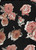 Floral Knit Fabric - ITY Brush F8126 Black-Rose