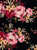 Floral Knits DTY Brushed Polyester Knit Spandex Fabric - DTY Brush F8175 Black-Rose