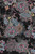 Floral Woven Rayon Challis Fabric - Challi Ptf1042 Black-Pink-Turquoise