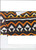 Aztec Woven Ray Crepon Fabric- Rayon CreponAz003 Black-Yellow-Orange