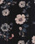 Floral Knit Velvet Fabric - Velvet Ptf012 Black-Taupe-Gray