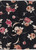 Floral Knit Velvet Fabric - Velvet Ptf010 Black-Mauve