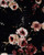 Floral Knit Velvet Fabric - Velvet Ptf009 Black-Mauve