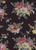 Floral Woven Ray Crepon Fabric- Rayon CreponF208 Black-Coral-Yellow